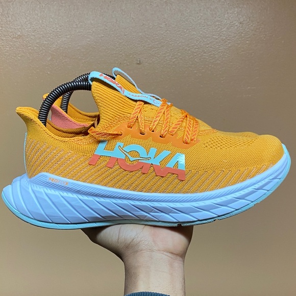 Hoka Shoes - Hoka Carbon X3 Women’s Running Sneakers “Radiant Yellow/Camellia” Size 8.5B